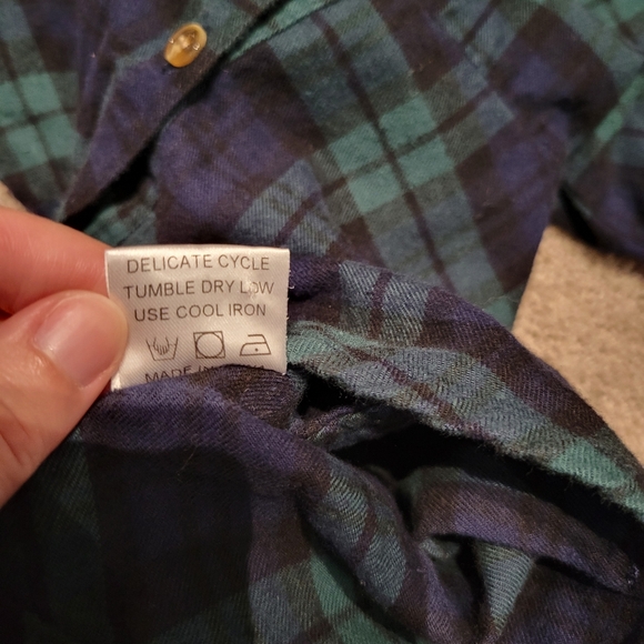 Kiel James Patrick Cozy Cabin Kids Under the Mistletoe Flannel Dress 2T - Picture 6 of 6